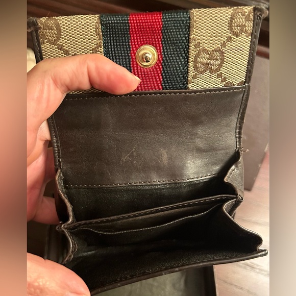 Vtg Gucci GG Ophida Trifold Wallet - Picture 6 of 16